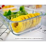 Compartment glass container