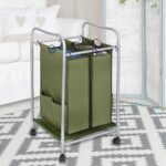 Rolling Laundry Hamper 2 Bags