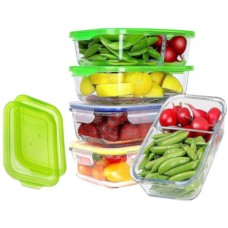 Food Storage Glass Lock Containers