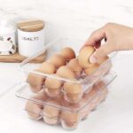 Egg Holder with Lid Set of 2 x 12
