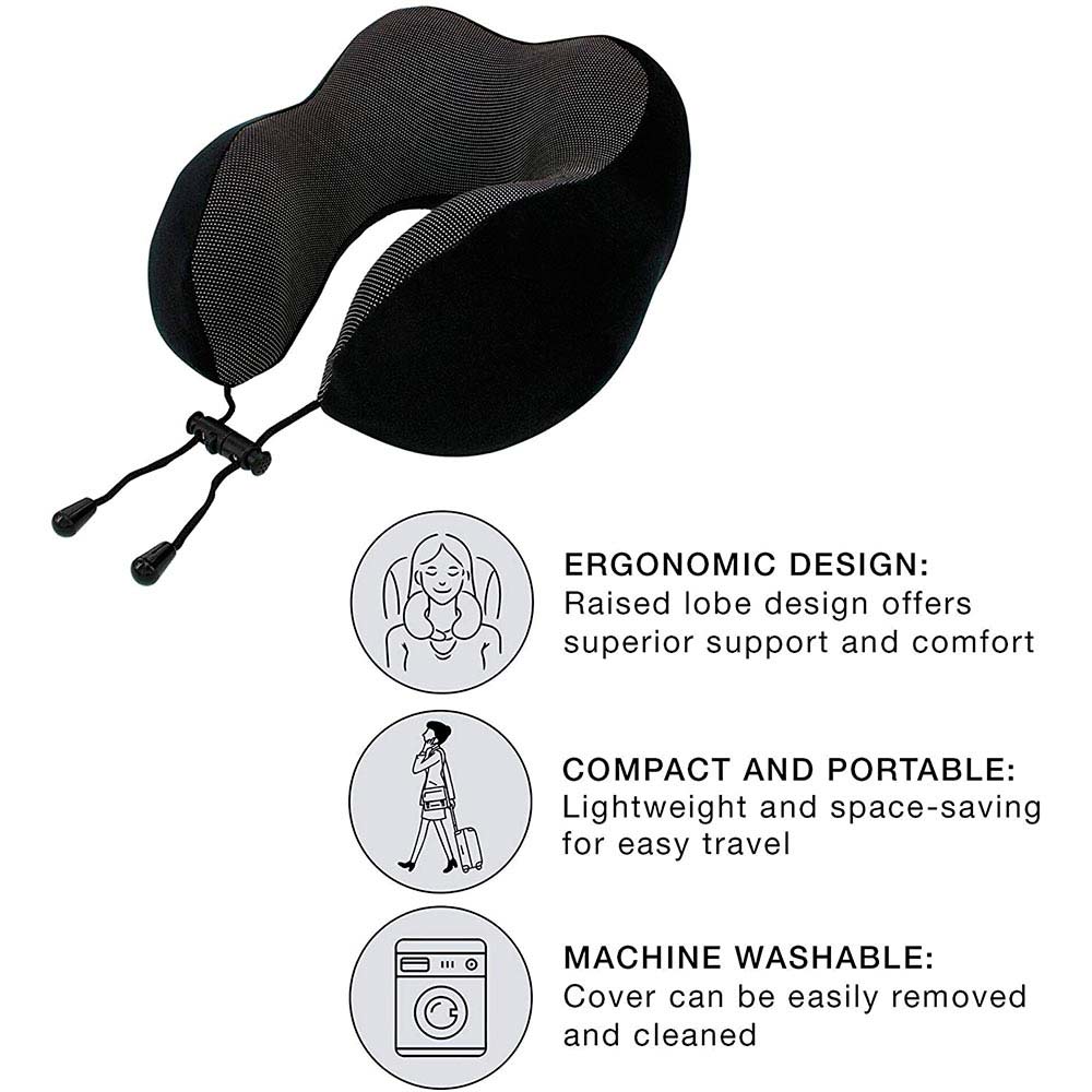 Designer travel top neck pillow