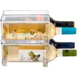 JinaMart Stackable Wine Storage Rack 4 pcs