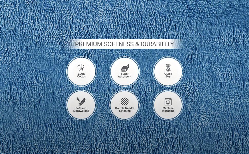 Machine washable towels
