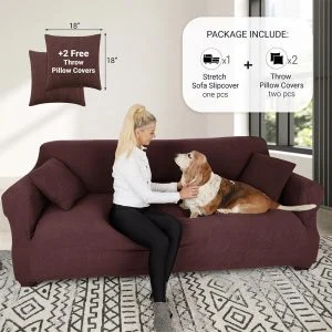 Sofa Slip Covers Chocolate