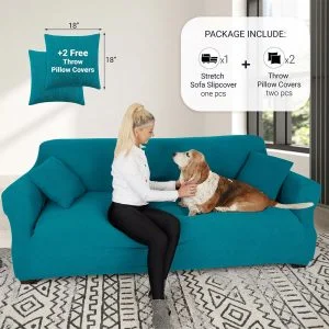 Sofa Slip Covers Peacock Blue