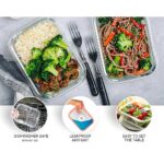 Compartment glass container