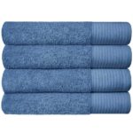 Soft Bath Towels Ultra Absorbent 100% Cotton Eco-Friendly Set 600 GSM