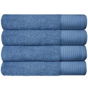 Soft Bath Towels Ultra Absorbent 100% Cotton Eco-Friendly Set 600 GSM