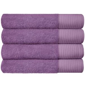 Soft Bath Towels Ultra Absorbent 100% Cotton Eco-Friendly Set 600 GSM