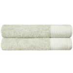 Soft Bath Towels - color green tea