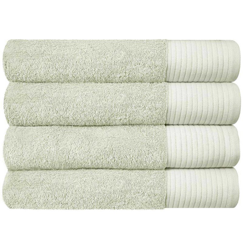 Soft Bath Towels Ultra Absorbent 100% Cotton Eco-Friendly Set 600 GSM