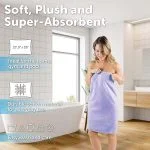Soft Bath Towels Ultra Absorbent 100% Cotton Eco-Friendly Set 600 GSM