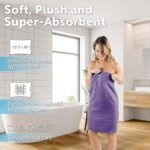 Soft Bath Towels Ultra Absorbent 100% Cotton Eco-Friendly Set 600 GSM