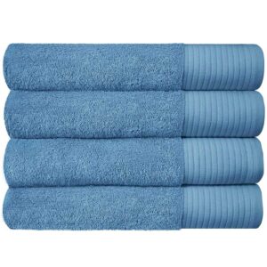 Soft Bath Towels Ultra Absorbent 100% Cotton Eco-Friendly Set 600 GSM