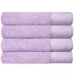 Soft Bath Towels Ultra Absorbent 100% Cotton Eco-Friendly Set 600 GSM