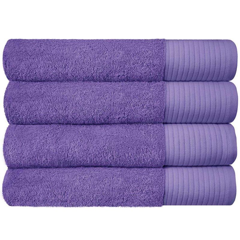 Soft Bath Towels Ultra Absorbent 100% Cotton Eco-Friendly Set 600 GSM