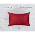 queen size pillow red wine