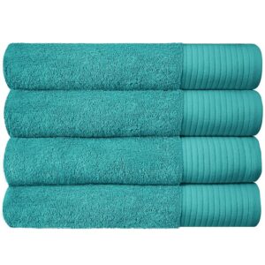 Soft Bath Towels - color teal