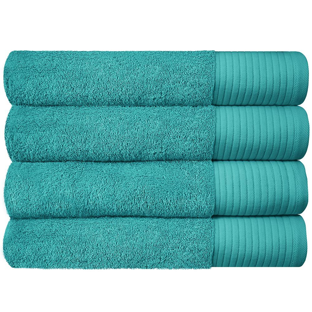 Premium Super Soft Bath Towels Ultra Absorbent 100% Cotton Eco-Friendly Set 650 GSM – White, 1 PCS