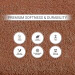 Soft Bath Towels Ultra Absorbent 100% Cotton Eco-Friendly Set 600 GSM