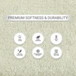 Soft Bath Towels Ultra Absorbent 100% Cotton Eco-Friendly Set 600 GSM