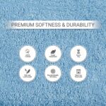 Soft Bath Towels Ultra Absorbent 100% Cotton Eco-Friendly Set 600 GSM