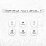 Soft Bath Towels Ultra Absorbent 100% Cotton Eco-Friendly Set 600 GSM