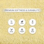 Soft Bath Towels Ultra Absorbent 100% Cotton Eco-Friendly Set 600 GSM