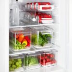 Jinamart Refrigerator Organizer Bins Pop Soda Can Dispenser (12oz, Wide) Beverage Holder for Fridge, Freezer, Kitchen, Countertops, Cabinets - Clear Plastic Canned Food Pantry Storage Rack