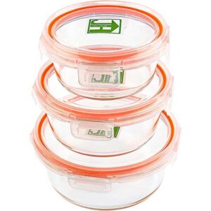 Glass Food Storage Containers - Round